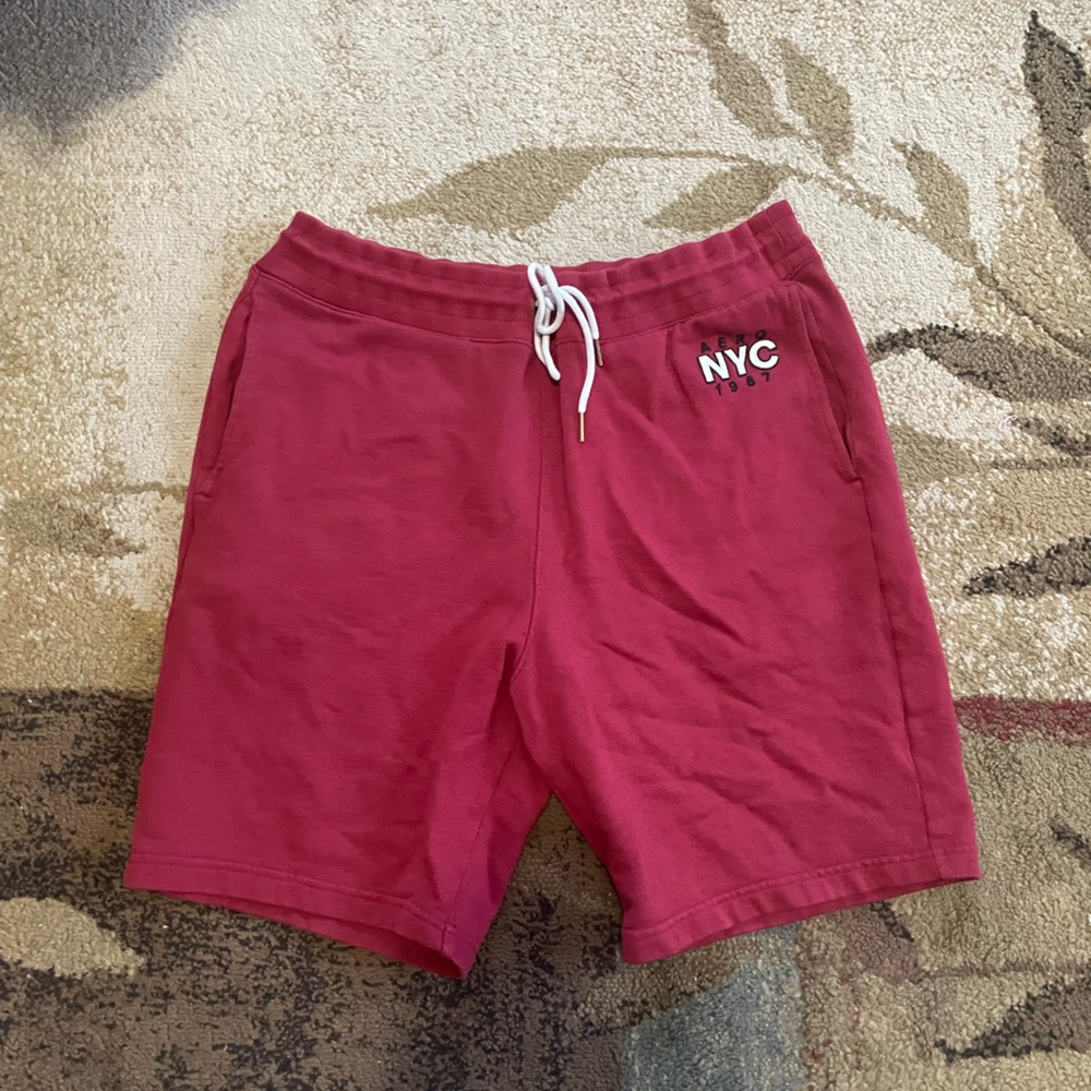 Aeropostale Red Shorts Soft Fabric Drawstring Waist